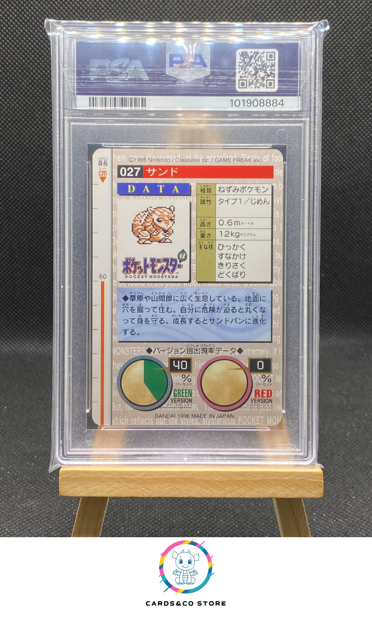 Sandshrew - Red Carddass Monsters Collection - No.027 dos