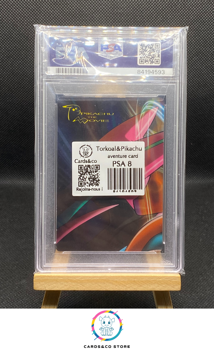 2004 - Zukancard Adventure - Torkoal & Pikachu #069 - JPN - PSA 8
