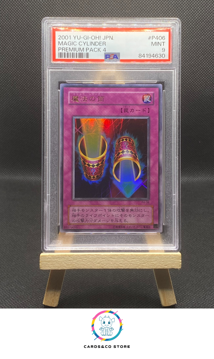 2001 - Yu-Gi-Oh! - Premium Pack 4 - Magic Cylinder #P406 - JPN - PSA 9