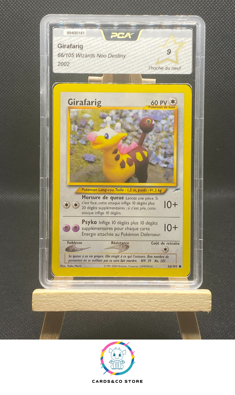 girafarig pokemon card 2002 - Neo Destiny - Girafarig 66/105 - FR