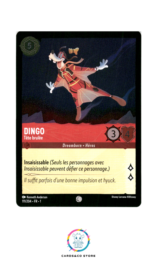 Dingo, Tête brulée - 111/204 - Commune - Brillante