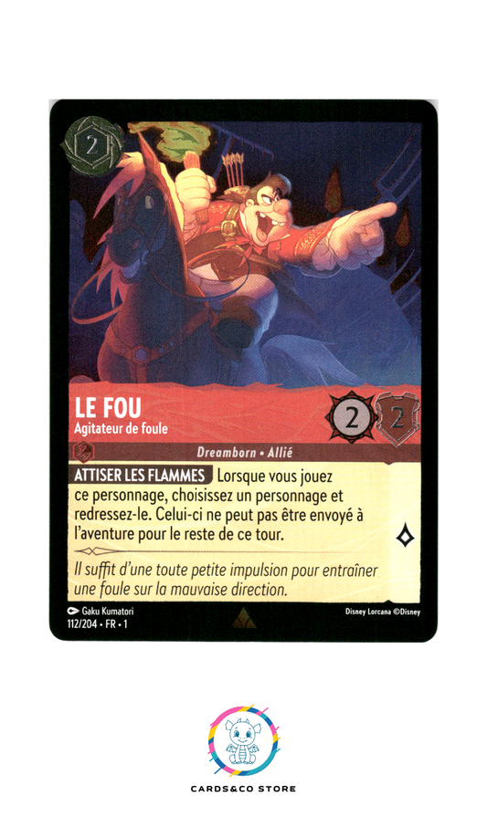 Le Fou, Agitateur de foule - 112/204 - Rare - Brillante