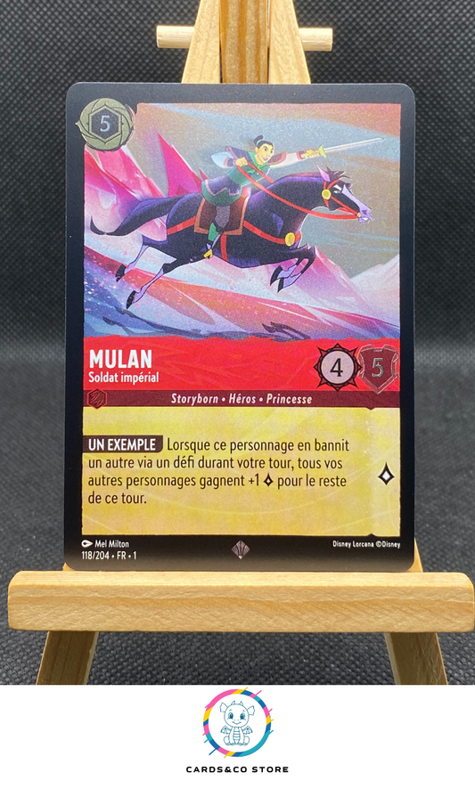 Mulan, Soldat impérial - 118/204 - Super Rare - Brillante