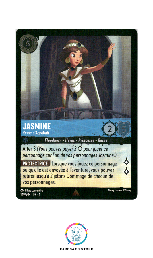 Jasmine, Reine d'Agrabah - 149/204 - Rare - Brillante