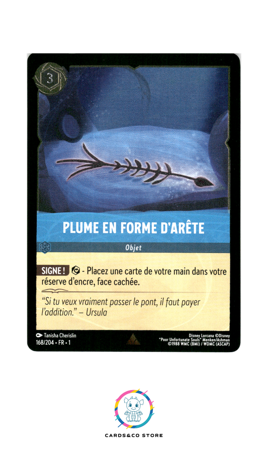 Plume en forme d'arête - 168/204 - Rare - Brillante