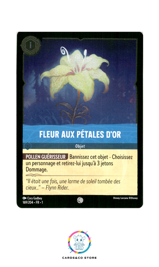 Fleur aux pétales d'or - 169/204 - Commune - Brillante