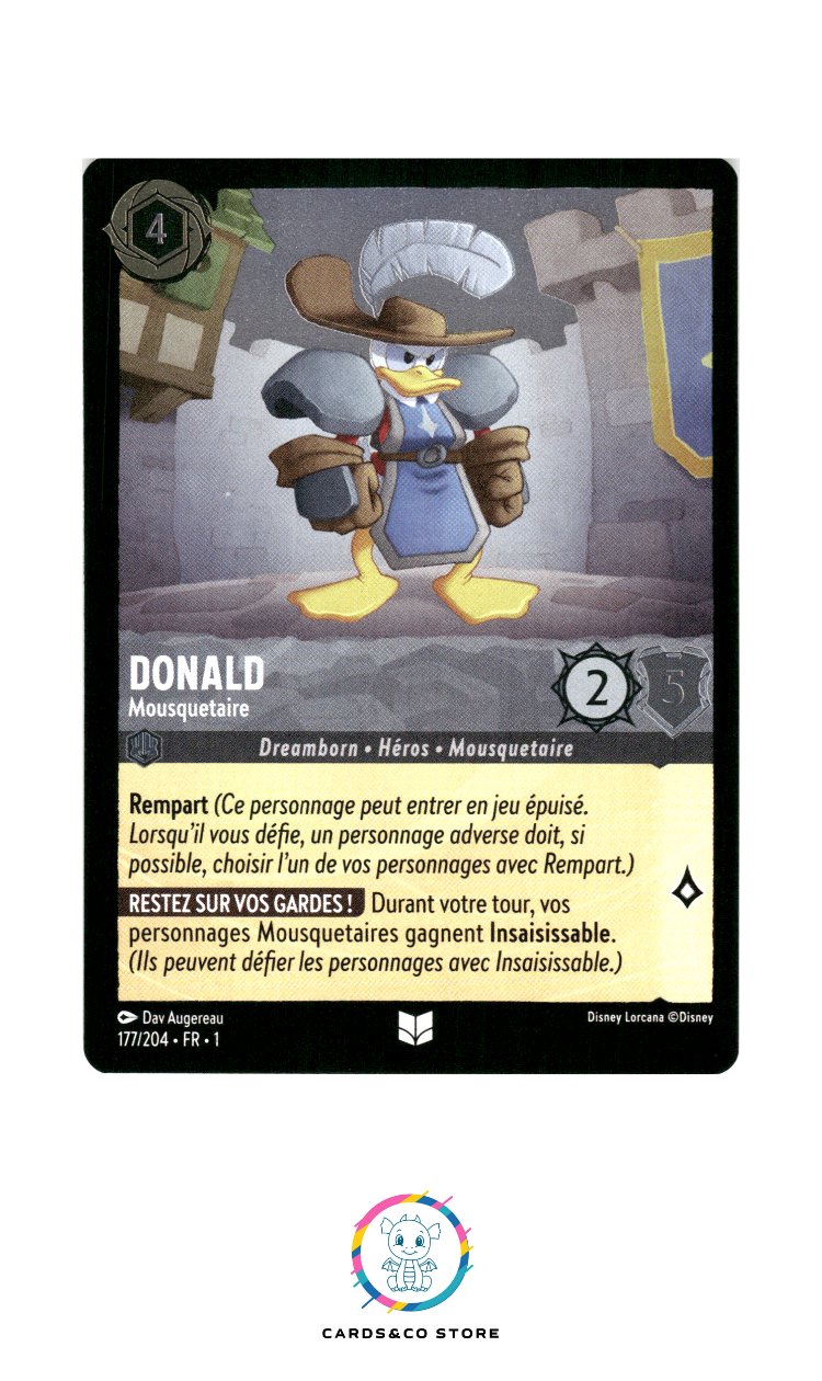 Donald, Mousquetaire - 177/204 - Peu commune - Brillante
