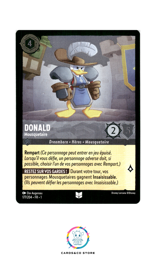 Donald, Mousquetaire - 177/204 - Peu commune - Brillante