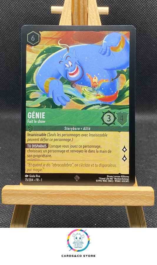 Génie, Fait le show - 75/204 - Super Rare - Brillante