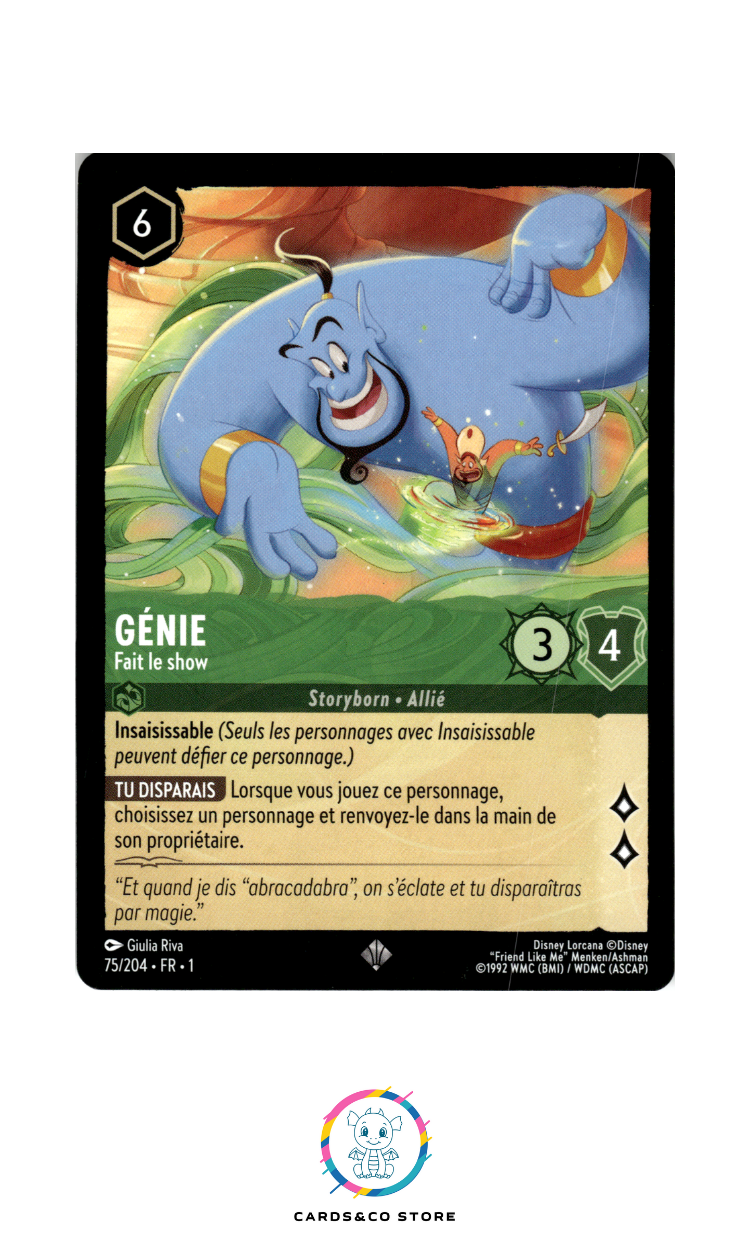 Génie, Fait le show - 75/204 - Super Rare