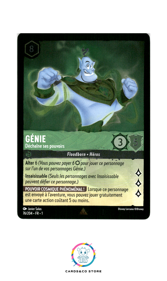 Génie, Déchaîne ses pouvoirs - 76/204 - Rare - Brillante