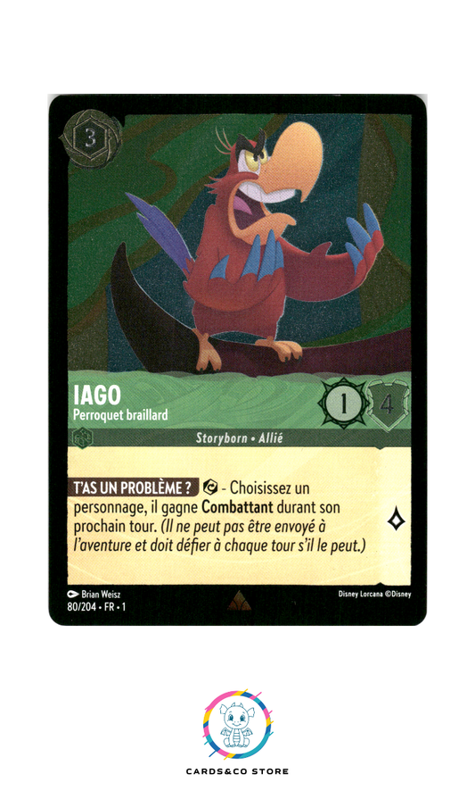 Iago, Perroquet braillard - 80/204 - Rare - Brillante