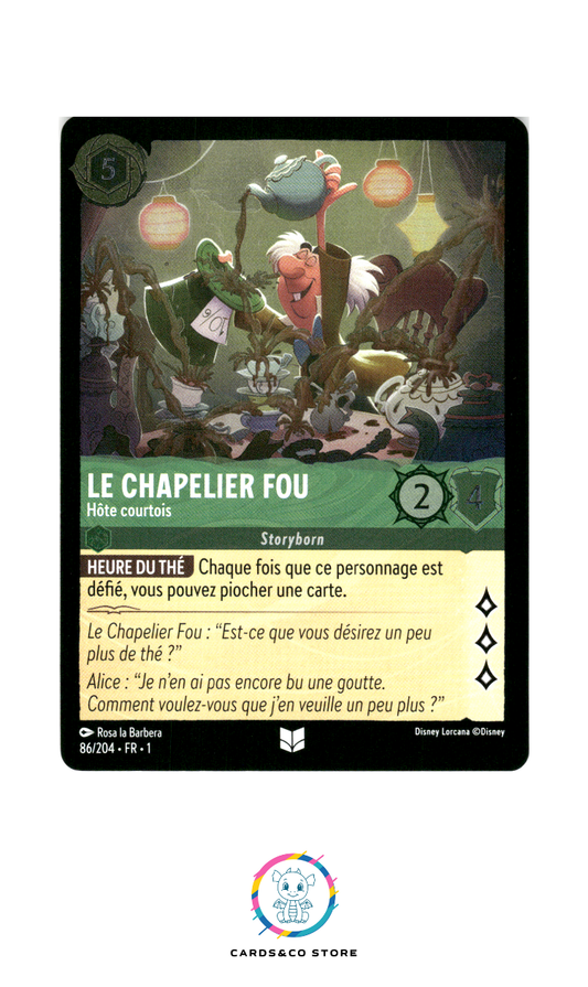 Le Chapelier Fou, Hôte courtois - 86/204 - Peu commune - Brillante