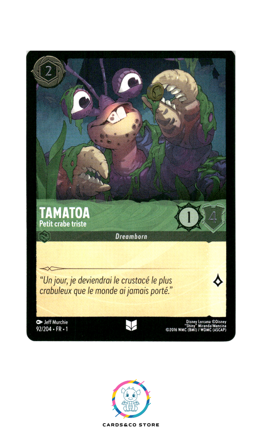 Tamatoa, Petit crabe triste - 92/204 - Peu commune - Brillante