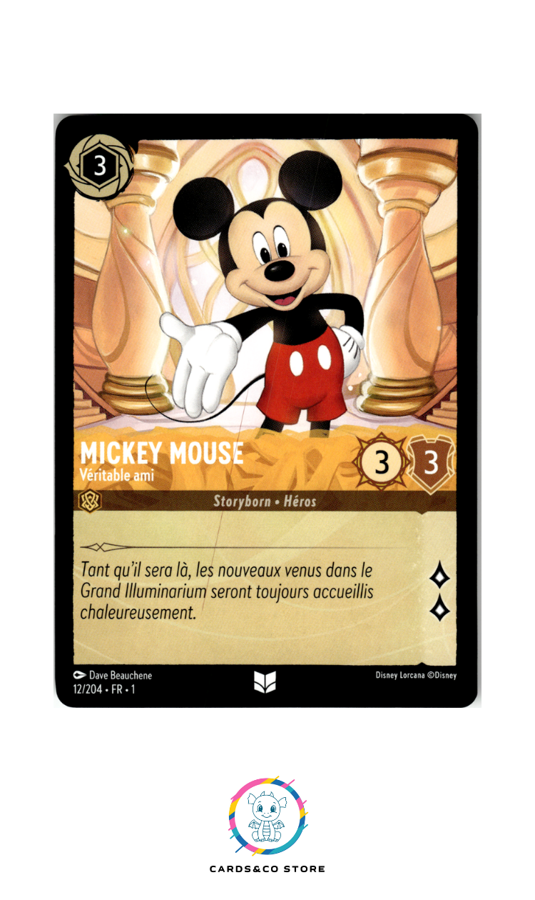 Mickey Mouse, Véritable ami - 12/204 - Peu commune