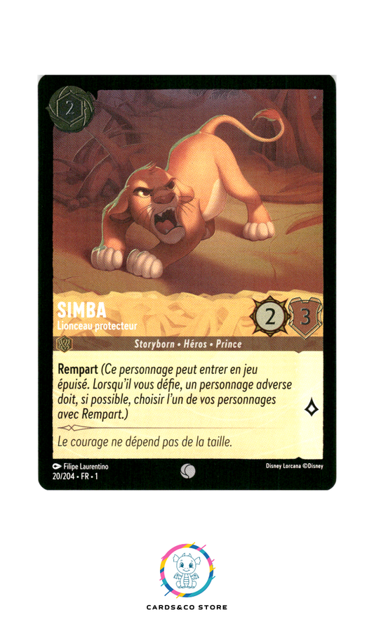 Simba, Lionceau protecteur - 20/204 - Commune - Brillante
