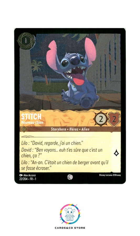 Stitch, Nouveau chien - 22/204 - Commune - Brillante