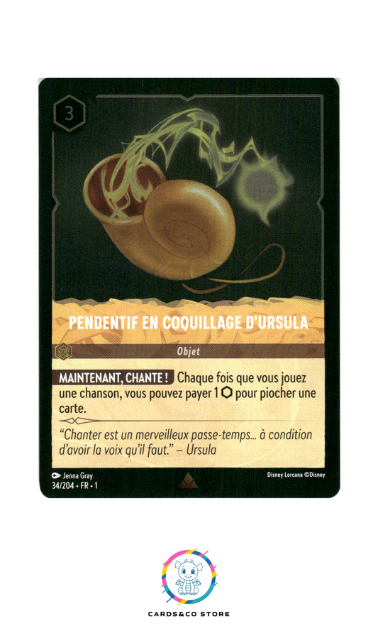 Pendentif en coquillage d'Ursula - 34/204 - Rare - Brillante