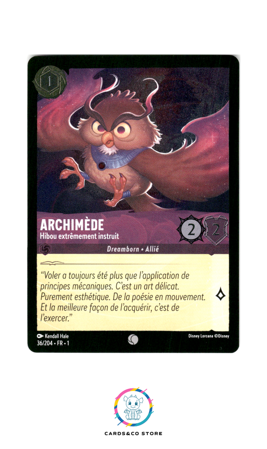 Archimède, Hibou extrêmement instruit - 36/204 - Commune - Brillante