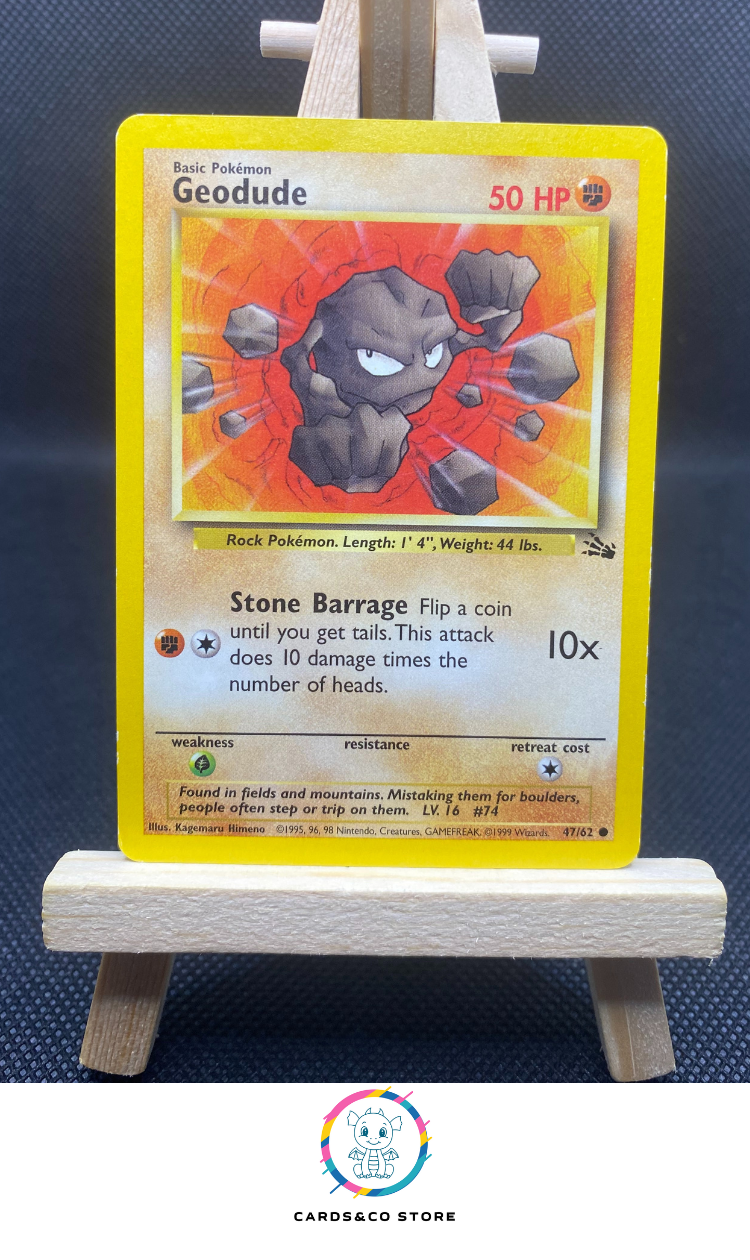 1999 - Fossile (EN) - 47/62 - Geodude - GOOD - US Cards&co Store 1999 - Fossile (EN) - 47/62 - Geodude - GOOD - US Cards&co Store