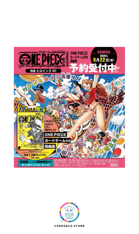 One Piece - Carte promo Luffy Magazine VOL.21 ST29-001 - avec magazine - JPN