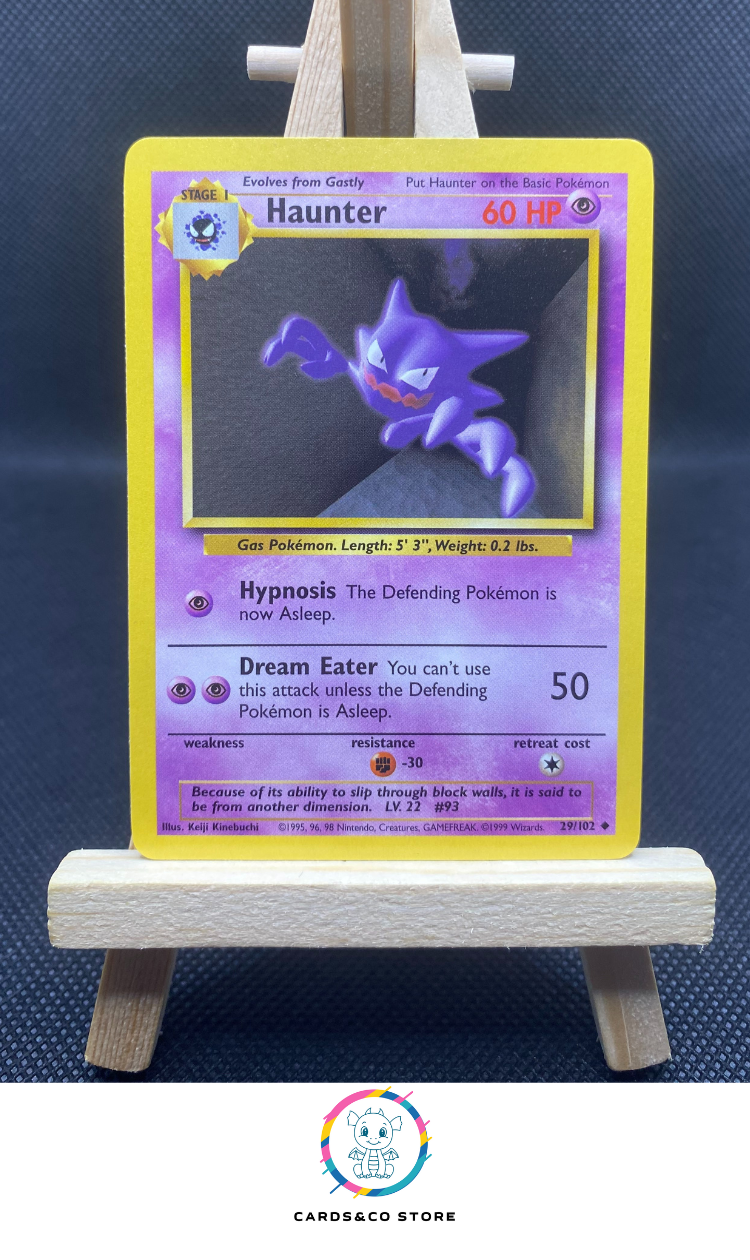 1999 haunter pokemon card value 1999 HAUNTER Pokemon Original Base Set Pokmon Card 29/102 Graded BGS 9 Mint
