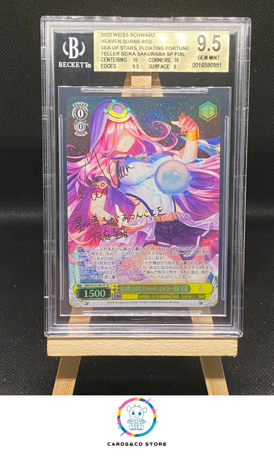 2023 - Heaven Burns Red - Weiss Schwarz - HBR/W103-001SP - Signed - Sea of Stars, Floating fortune Teller seira sakuraba - BGS 9,5 - JPN