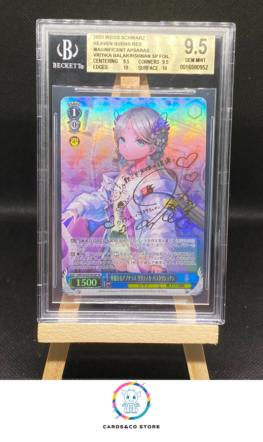 2023 - Heaven Burns Red - Weiss Schwarz - HBR/W103-097SP - Signed - Magnificent Apsaras Vritika Balakrishnan - BGS 9,5 - JPN