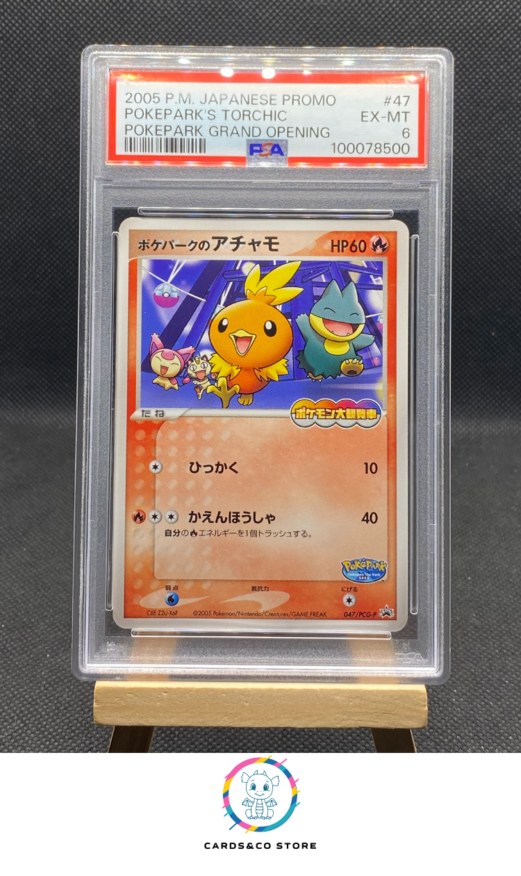 Promo Pokepark Grand Opening - Pokepark’s Torchic 047/PCG-P - JPN - PSA 6