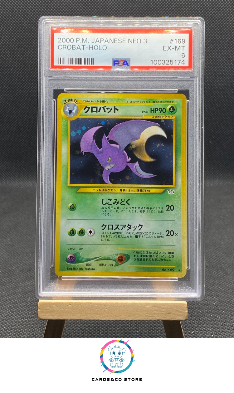 Neo 3 - Crobat Holo No.169 - JPN - PSA 6