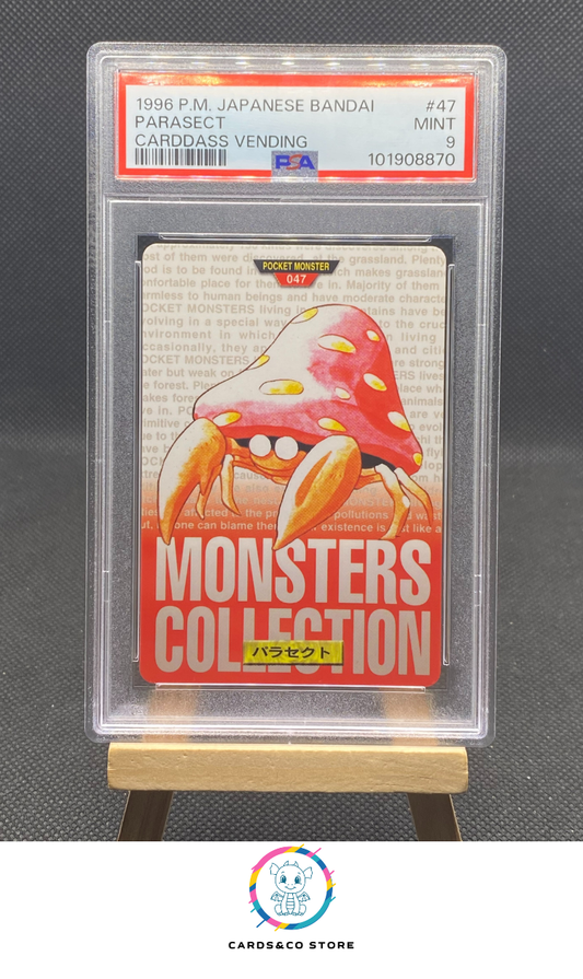 Red Carddass Monsters Collection - No.047 - Parasect - JPN - PSA 9