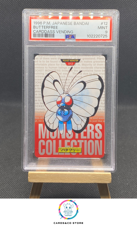 Red Carddass Monsters Collection - No.012 - Butterfree - JPN - PSA 9
