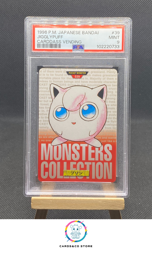 Red Carddass Monsters Collection - No.039 - Jigglypuff - JPN - PSA 9