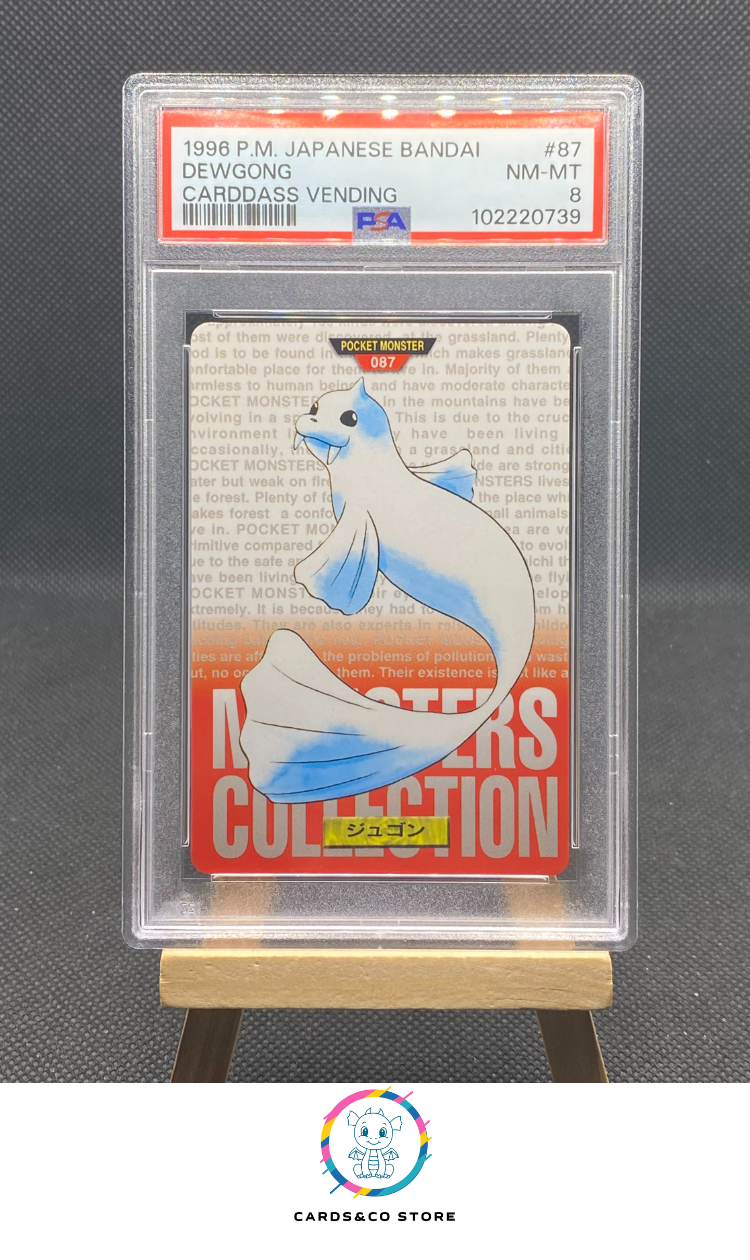 Red Carddass Monsters Collection - No.087 - Dewgong - JPN - PSA 8