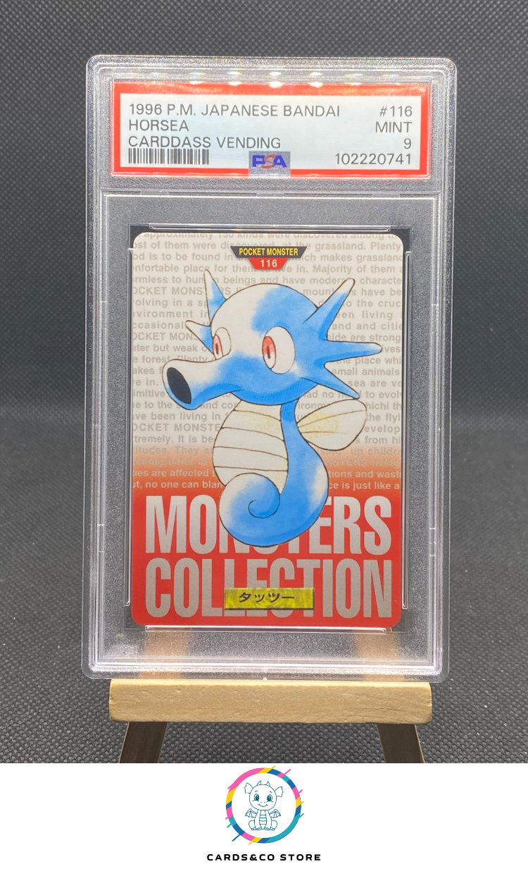 Red Carddass Monsters Collection - No.116 - Horsea - JPN - PSA 9