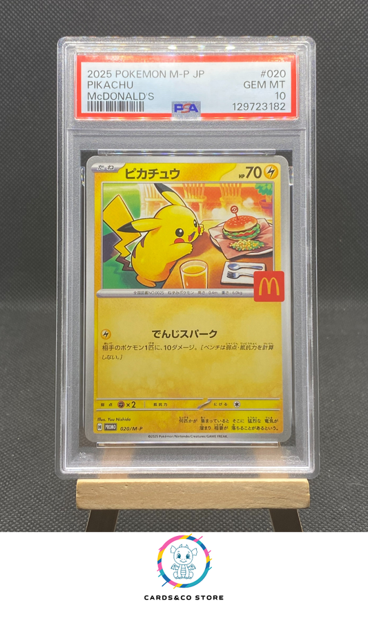 Promo McDonald's - Pikachu 020/M-P - JPN - PSA 10