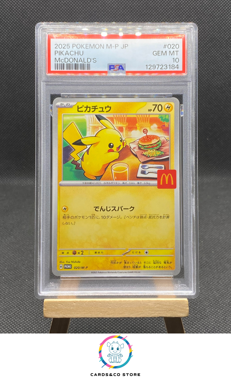 Promo McDonald's - Pikachu 020/M-P - JPN - PSA 10