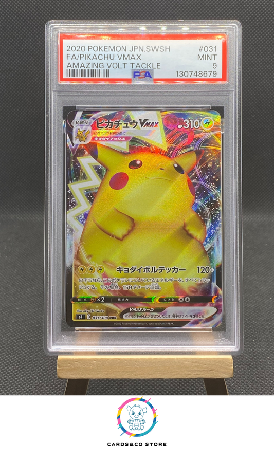 s4 Amazing Volt Tackle - Pikachu VMAX 031/100 RRR - JPN - PSA 9