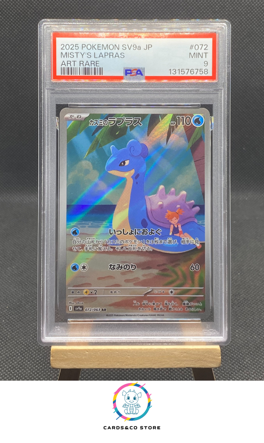 sv9a Heat Wave Arena - Misty's Lapras 072/063 AR - JPN - PSA 9