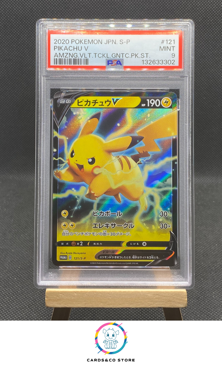 Promo Amazing Volt Tackle Gigantic Pack Set - Pikachu V 121/S-P - JPN - PSA 9