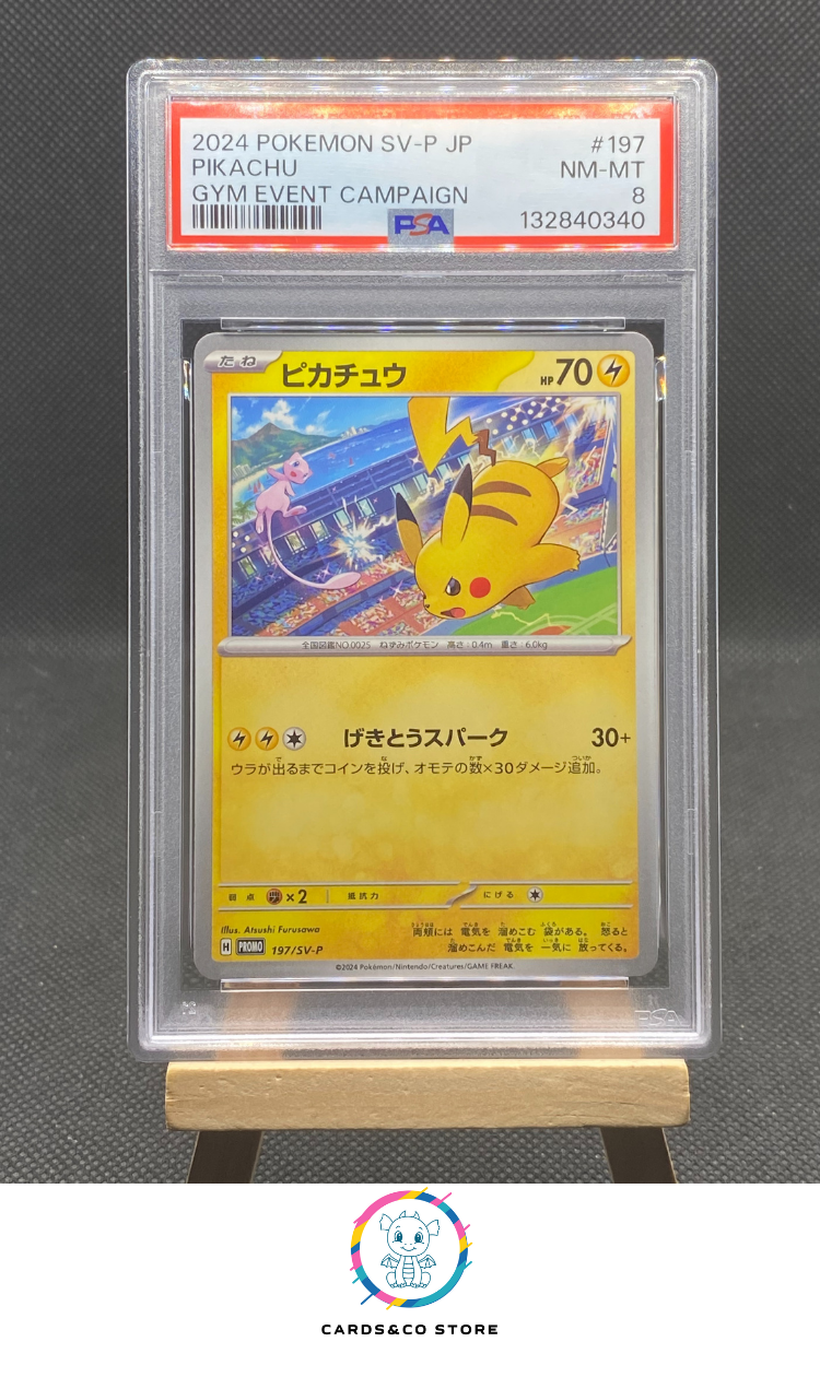 2024 - Promo Gym Event Campaign - Pikachu 197/SV-P - JPN - PSA 8