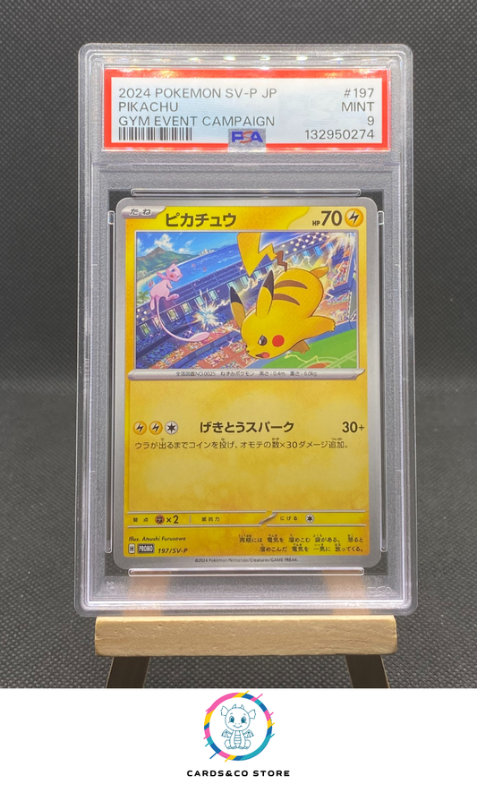 Promo Gym Event Campaign - Pikachu 197/SV-P - JPN - PSA 9