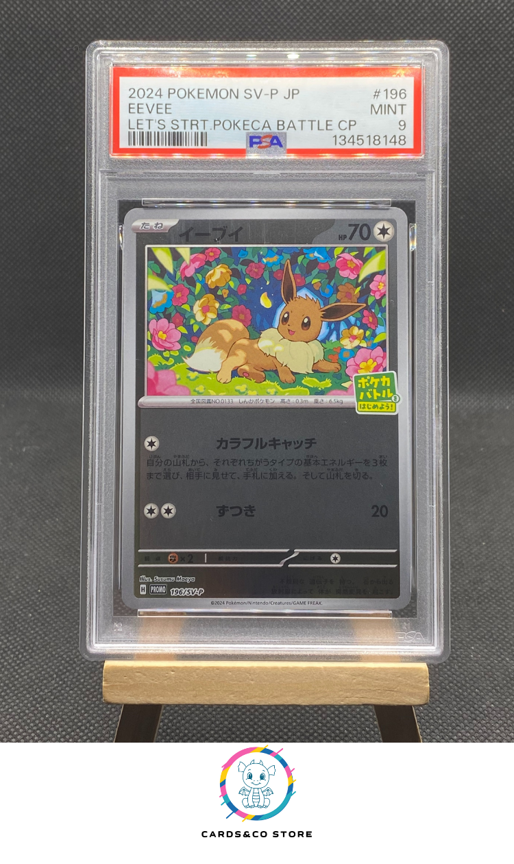 Promo Let's Start Pokeca Battle Campaign - Eevee 196/SV-P - JPN - PSA 9