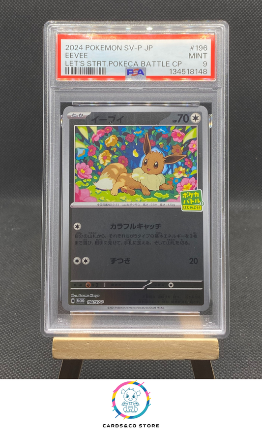 Promo Let's Start Pokeca Battle Campaign - Eevee 196/SV-P - JPN - PSA 9