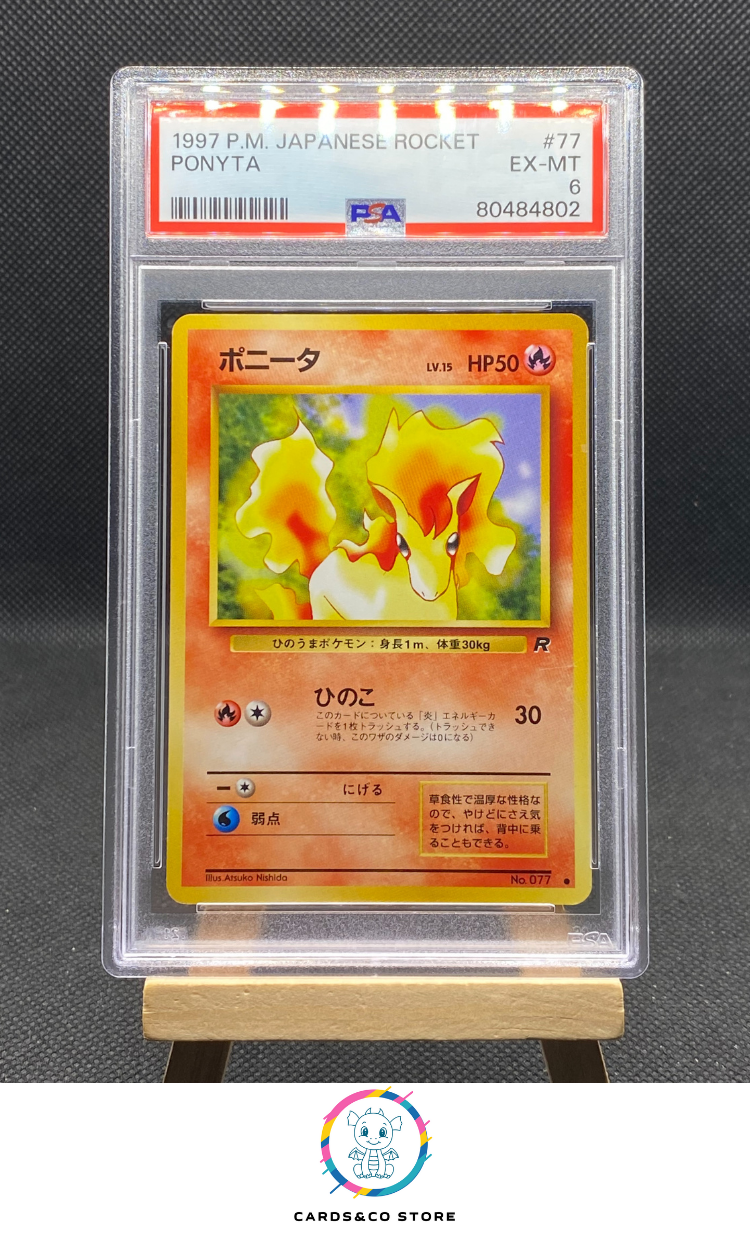 Team Rocket - Ponyta No.077 - JPN - PSA 6