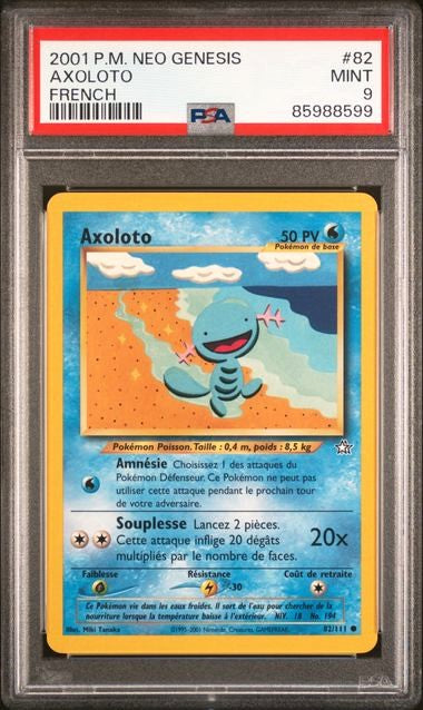 2001 - Neo Genesis - 82/111 - Axoloto - FR - PSA 9 - POP 1