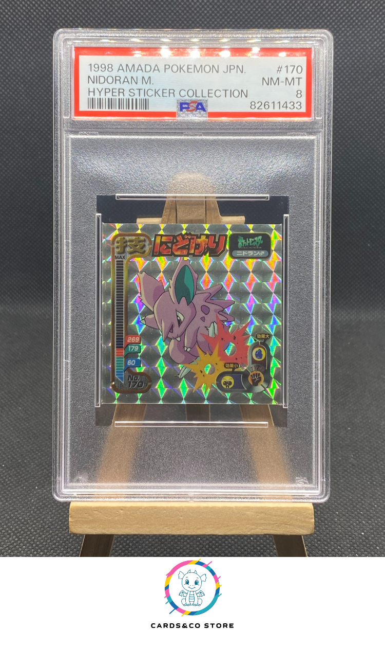 Prizm Hyper Sticker Collection - No.170 - Nidoran - JPN - PSA 8