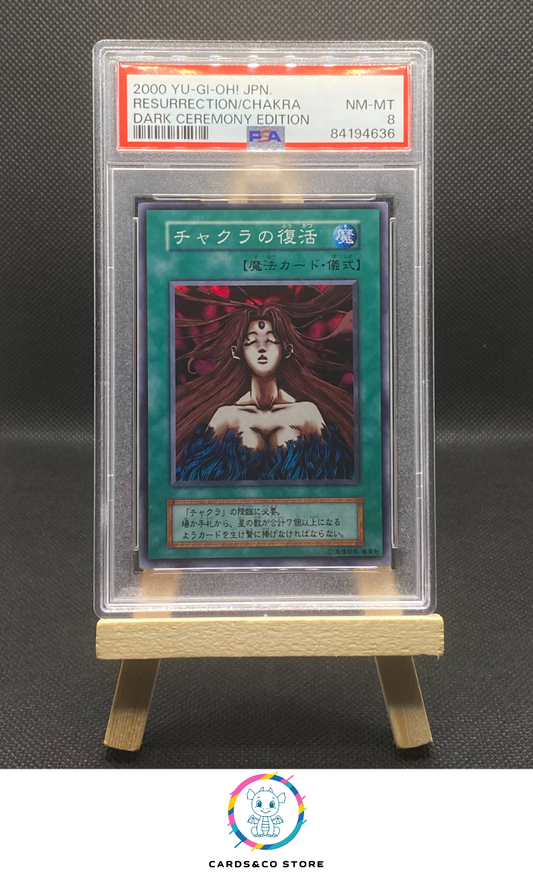 2000 - Yu-Gi-Oh! - Dark Ceremony Edition - Resurrection/Chakra - JPN - PSA 8