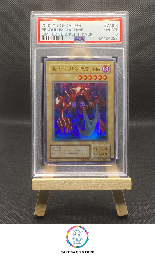 2000 - Yu-Gi-Oh! - Limited Ed.2 : Keith Pack - Pendulum Machine #WJ-08 - JPN - PSA 8