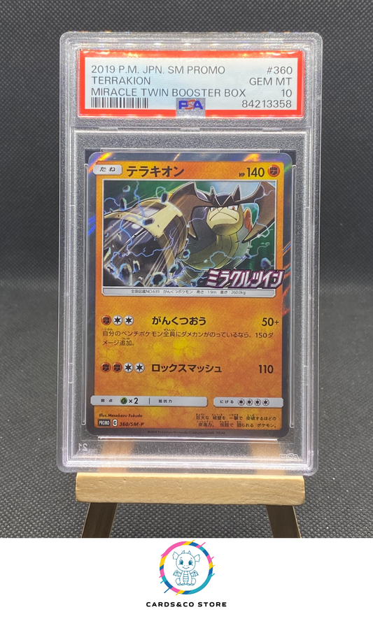 Promo Miracle Twin Booster Box - Terrakion 360/SM-P - JPN - PSA 10